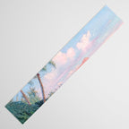 Waikiki Beach, Diamond Head, Oahu landscape painting by D. Howard Hitchcock Table Runner Gallery Image 3