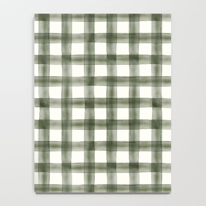 watercolor plaid - dark green Notebook Gallery Image 4