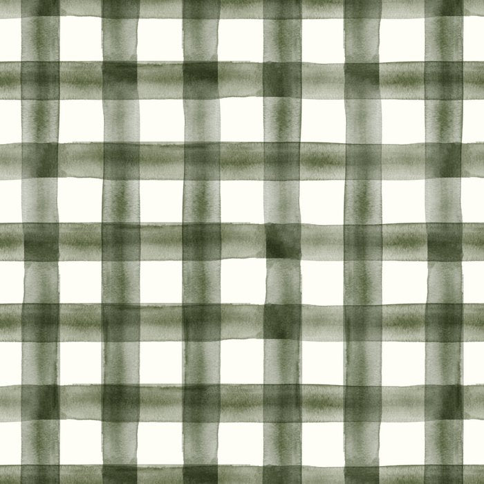watercolor plaid - dark green Coffee Mug Gallery Image 2