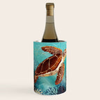 Metallic Sea Turtle Wine Chiller Gallery Image 1