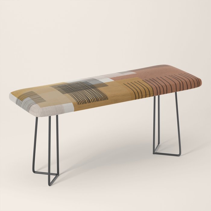 Modern Pattern Bench Gallery Image 1