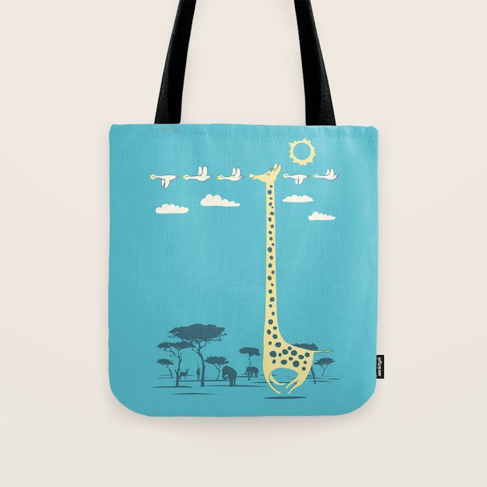 I'm like a bird (blue) Tote Bag Gallery Image 1