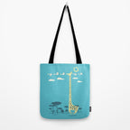I'm like a bird (blue) Tote Bag Gallery Image 2