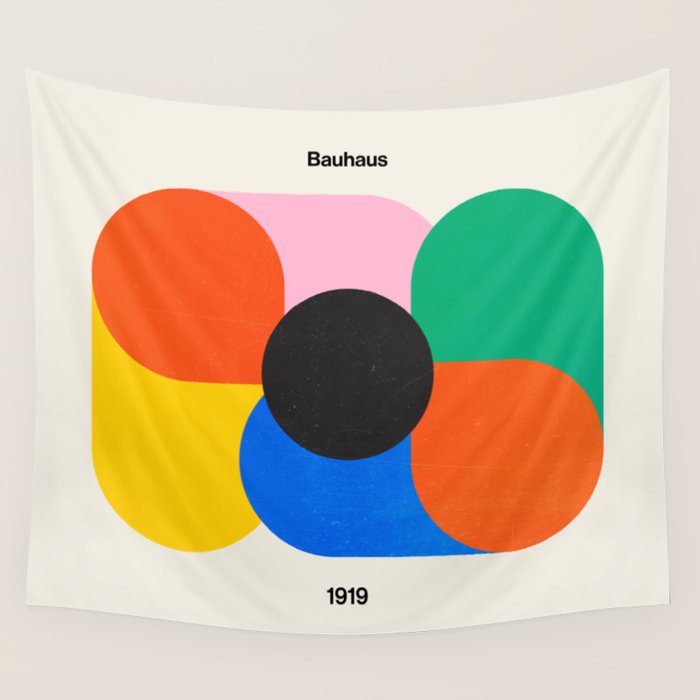 Harmony: Bauhaus 1919 Exhibition 03 Wall Tapestry Gallery Image 4