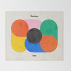 Harmony: Bauhaus 1919 Exhibition 03 Throw Blanket Gallery Image 2