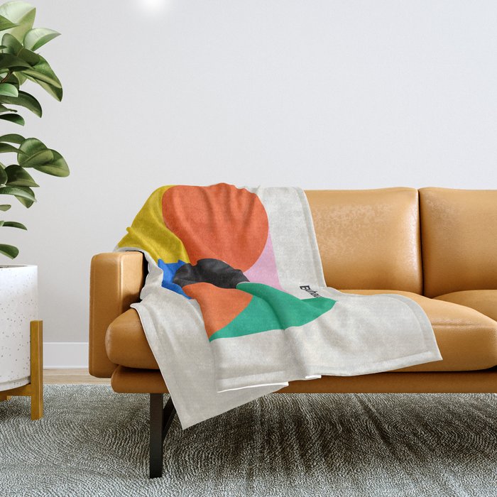 Harmony: Bauhaus 1919 Exhibition 03 Throw Blanket Gallery Image 1