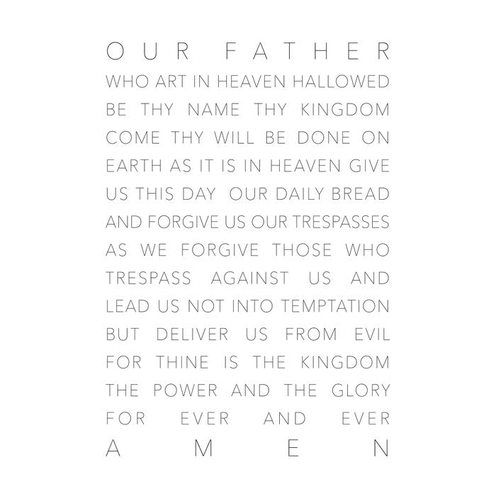 The Lord's Prayer White Coffee Mug Gallery Image 2