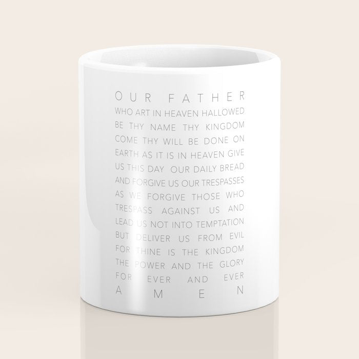 The Lord's Prayer White Coffee Mug Gallery Image 4