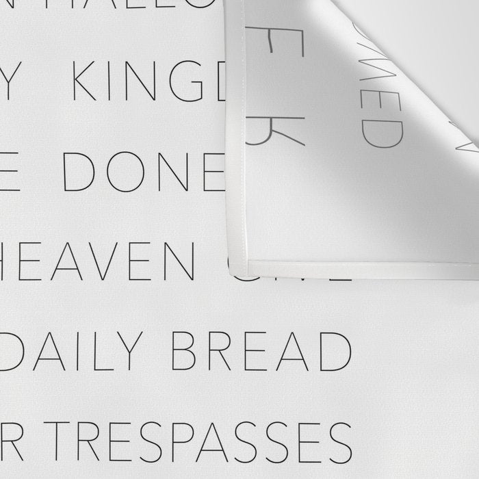 The Lord's Prayer White Wall Tapestry Gallery Image 3