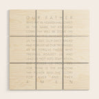 The Lord's Prayer White Wood Wall Art Gallery Image 1