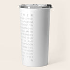 The Lord's Prayer White Travel Mug Gallery Image 2