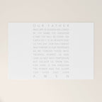 The Lord's Prayer White Welcome Mat Gallery Image 1