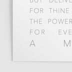 The Lord's Prayer White Poster Gallery Image 3