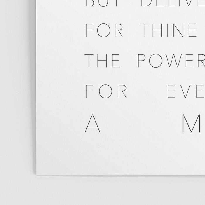 The Lord's Prayer White Poster Gallery Image 3