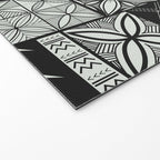 UrbanNesian Grey Maluelue Siapo and Tatau Welcome Mat Gallery Image 2