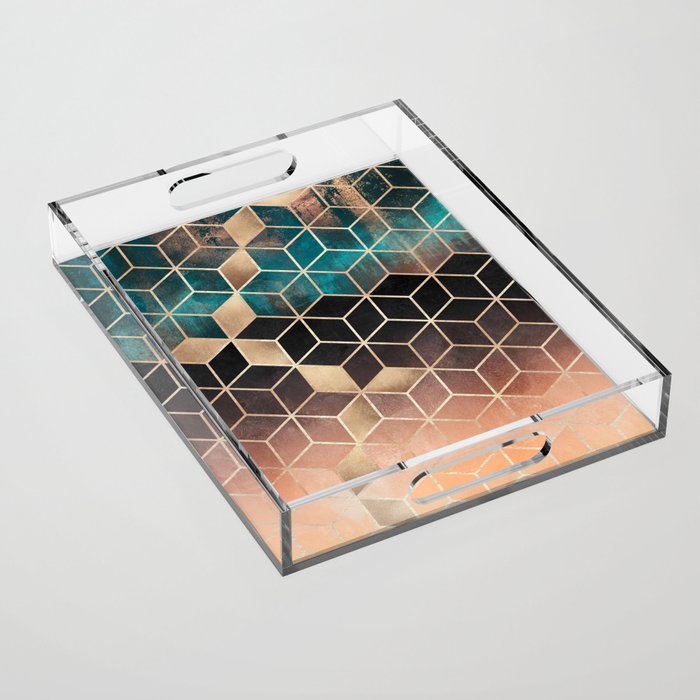 Ombre Dream Cubes Acrylic Tray Gallery Image 1