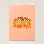 Pumpkin Spice and Reproductive Rights Stationery Card Gallery Image 2