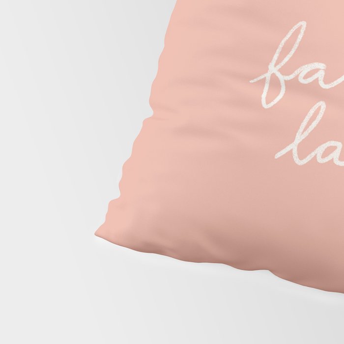 Fa La La Peach Pink Pillow Sham Gallery Image 4