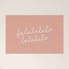 Fa La La Peach Pink Welcome Mat Gallery Image 1