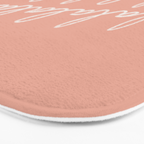 Fa La La Peach Pink Bath Mat Gallery Image 3