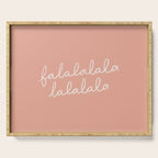Fa La La Peach Pink Serving Tray Gallery Image 1