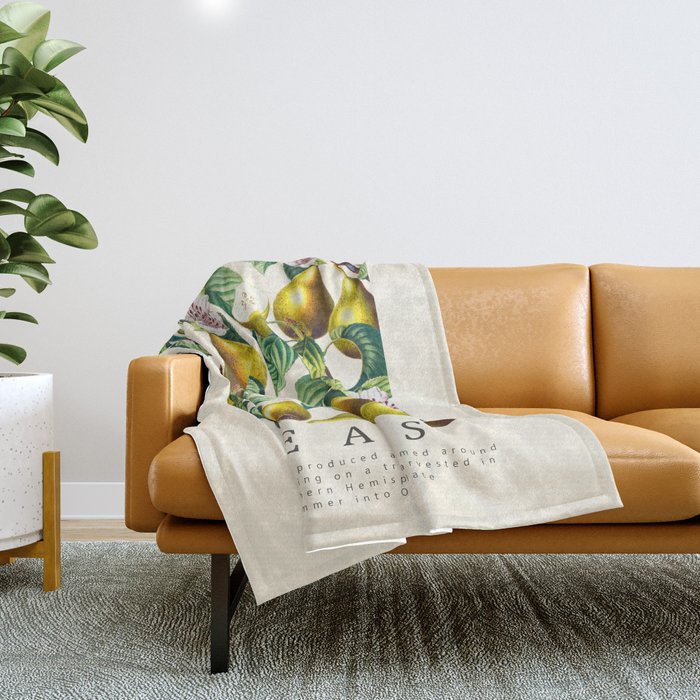 PEARS Throw Blanket Gallery Image 1
