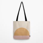 Minimal Sunrise Sunset - Earthy Neutral Tote Bag Gallery Image 2