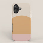 Minimal Sunrise Sunset - Earthy Neutral iPhone Case Gallery Image 1