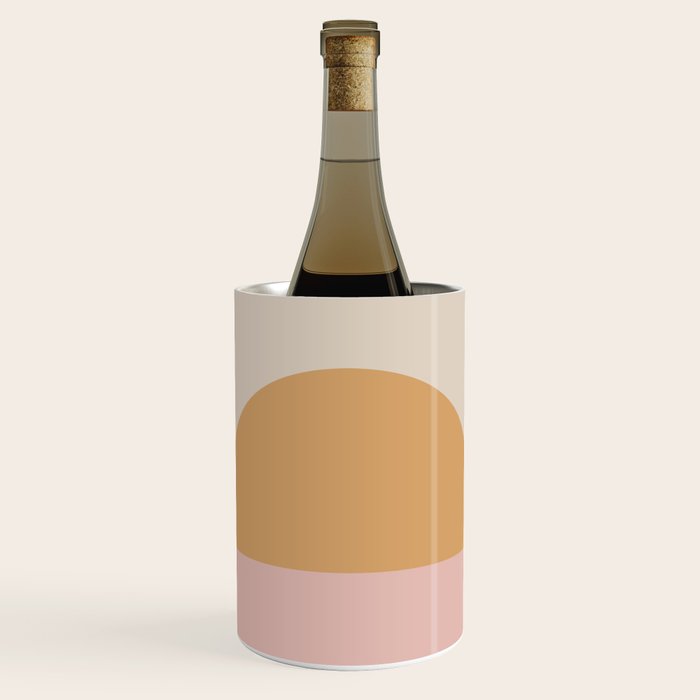 Minimal Sunrise Sunset - Earthy Neutral Wine Chiller Gallery Image 1