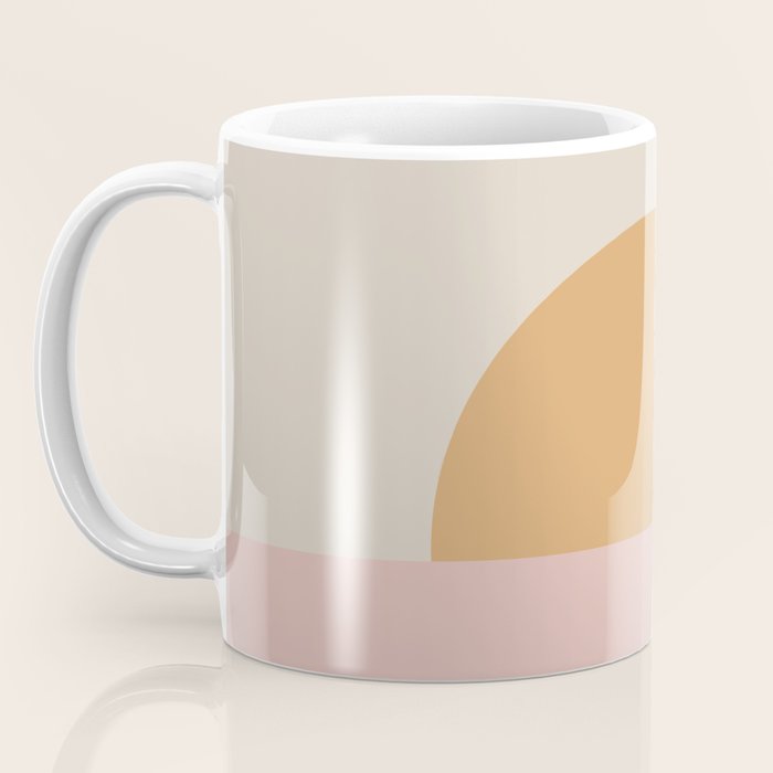 Minimal Sunrise Sunset - Earthy Neutral Coffee Mug Gallery Image 3