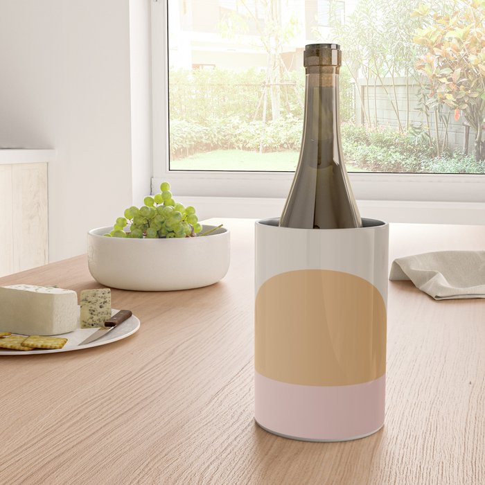 Minimal Sunrise Sunset - Earthy Neutral Wine Chiller Gallery Image 4