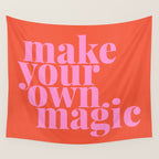 Make Your Own Magic | Pink and Orange Wall Tapestry Gallery Image 4