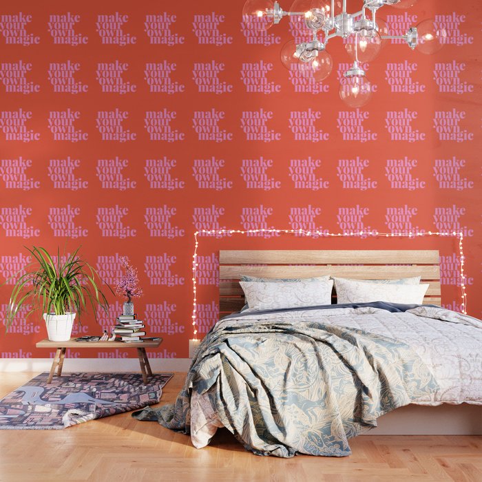 Make Your Own Magic | Pink and Orange Wallpaper Gallery Image 3
