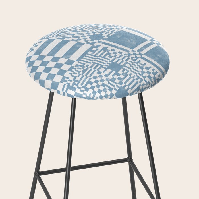 Retro Checkered Squares B Stool Gallery Image 2