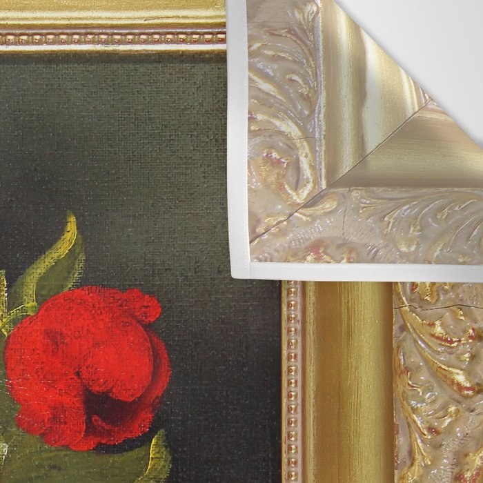 A Painting of Flowers With Color Bars Wall Tapestry Gallery Image 3