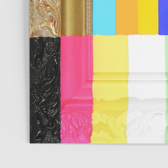 A Painting of Flowers With Color Bars Poster Gallery Image 3
