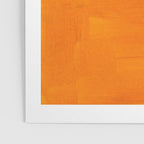 Antique Yellow  & Yellow Ochre Mid Century Modern Abstract Minimalist Rothko Color Field Squares Poster Gallery Image 3
