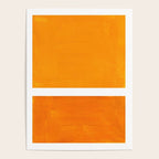 Antique Yellow  & Yellow Ochre Mid Century Modern Abstract Minimalist Rothko Color Field Squares Poster Gallery Image 4