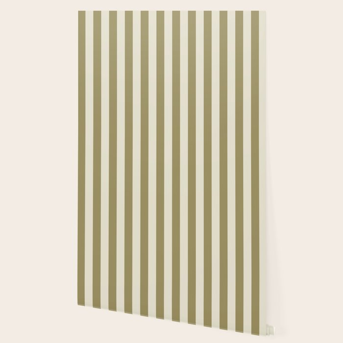 Olive Green Stripes Wallpaper Gallery Image 2