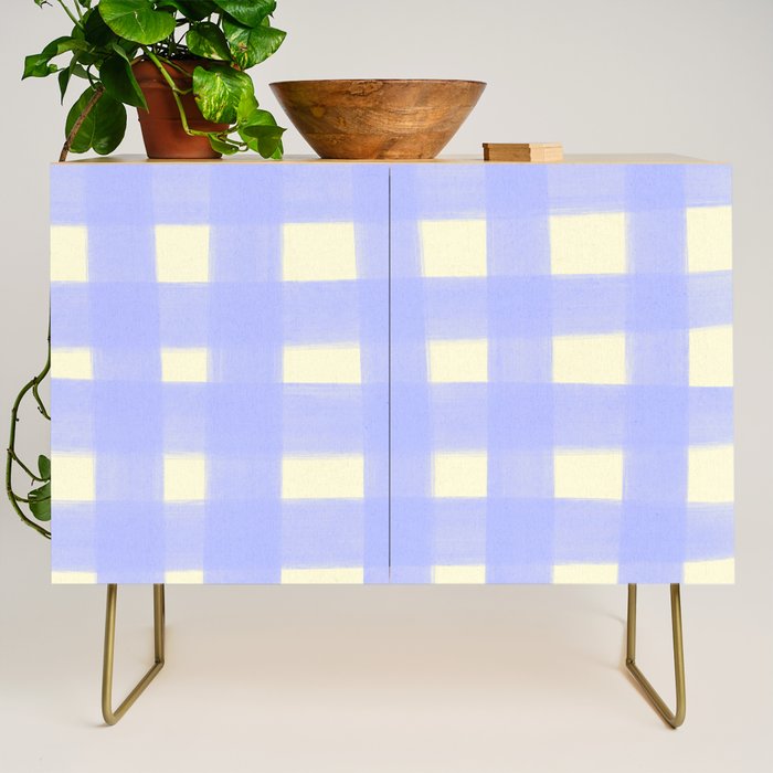 checks checks- lavender Credenza Gallery Image 1