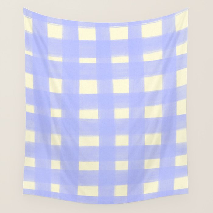 checks checks- lavender Wall Tapestry Gallery Image 4