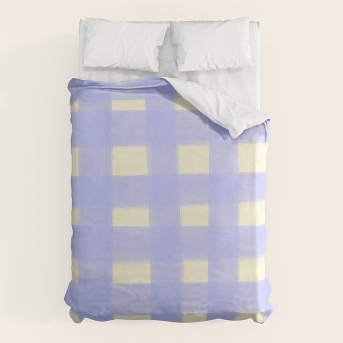 checks checks- lavender Duvet Cover Gallery Image 1