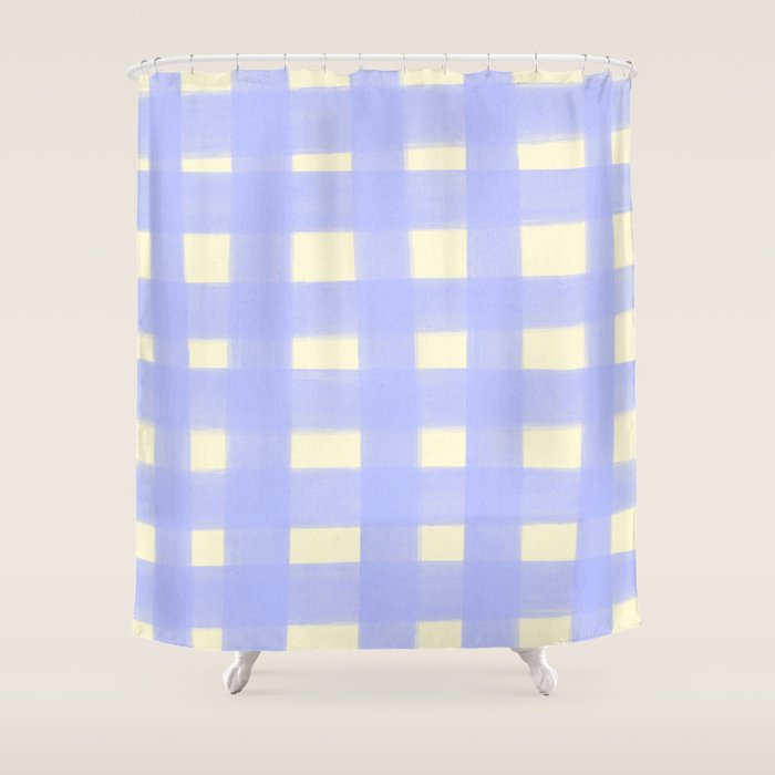 checks checks- lavender Shower Curtain Gallery Image 1
