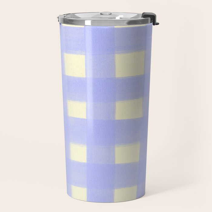 checks checks- lavender Travel Mug Gallery Image 2
