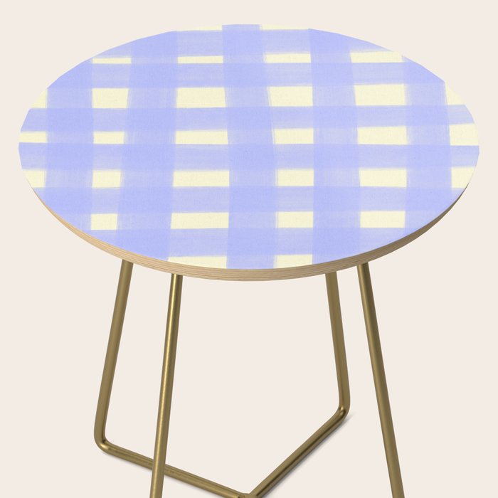 checks checks- lavender Side Table Gallery Image 2