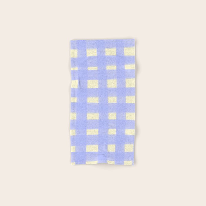 checks checks- lavender Bath Towel Gallery Image 1