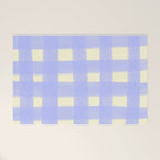 checks checks- lavender Welcome Mat Gallery Image 1
