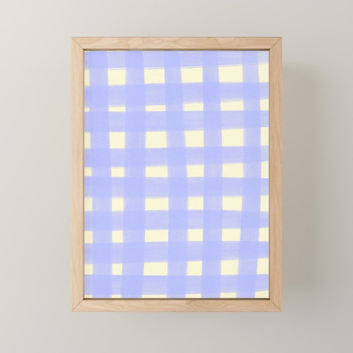 checks checks- lavender Mini Art Print Gallery Image 1