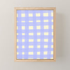 checks checks- lavender Mini Art Print Gallery Image 1