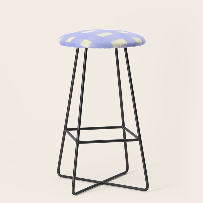 checks checks- lavender Stool Gallery Image 1